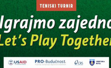 U petak i subotu teniski turnir “Igrajmo zajedno”