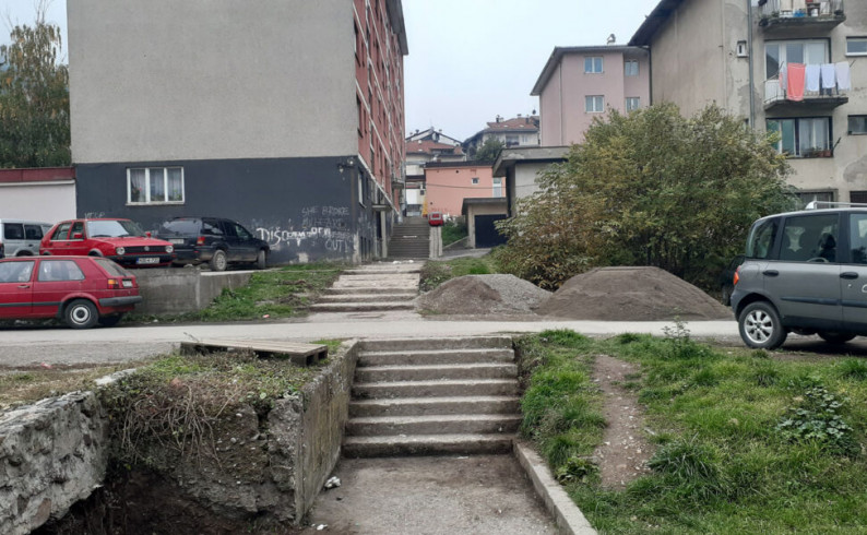 Sanacija stepeništa u Krajiškoj ulici
