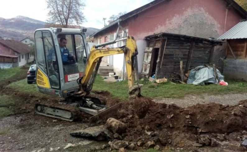 U toku obnova vodovoda u Miljevini- radovi u Staroj koloniji