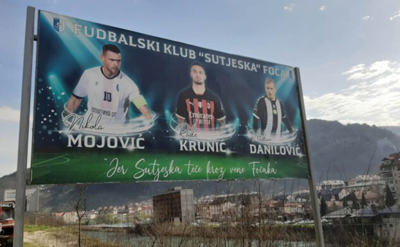 Sutjeska se ima čime dičiti: Na bilbordu Krunić, Danilović i Mojović