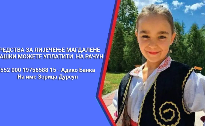 Studenti prikupljaju pomoć za liječenje Magdalene Vlaški