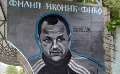 Na stadionu oslikan mural Filipa Ikonića