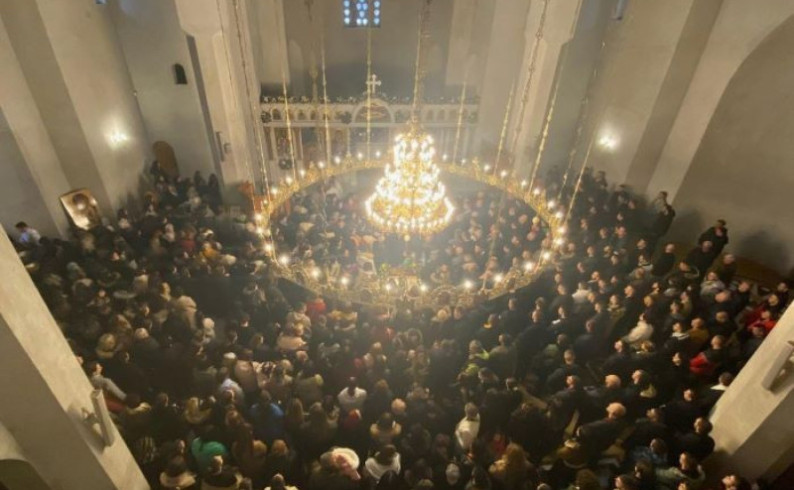 Sveta tajna jeleosvećenja u Svetosavskom hramu