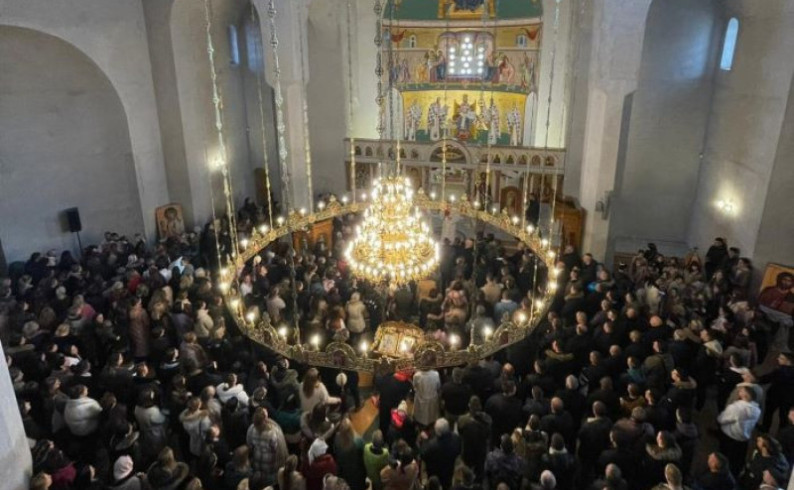 Sveta tajna jeleosvećenja u Svetosavskom hramu