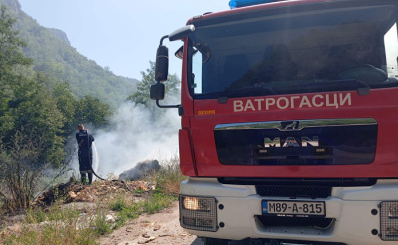 Vatrogasci u Foči učestalo gase požare