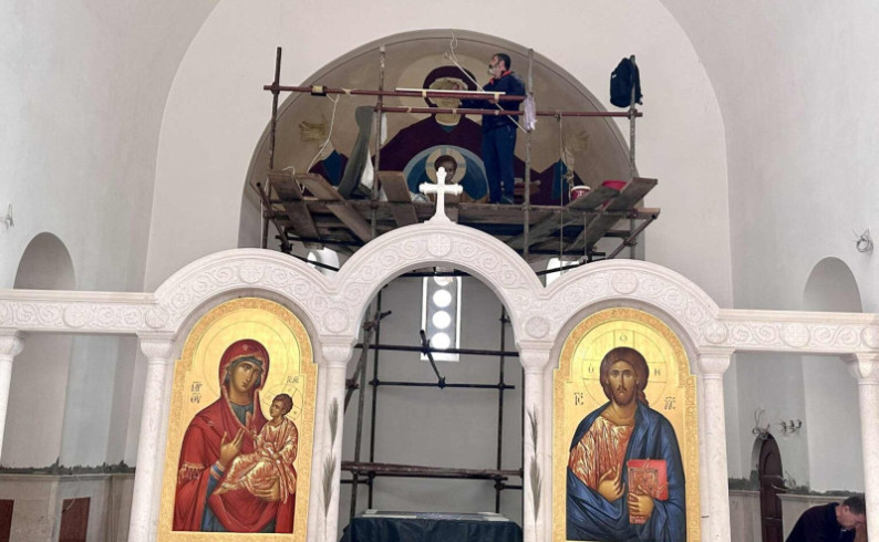 Počelo oslikavanje Hrama Svete Trojice u Gacku