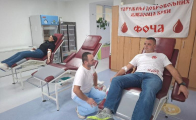 Uspješna akcija Udruženja dobrovoljnih davalaca krvi Foča